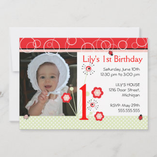 Invitación de cumpleaños - Ladybug