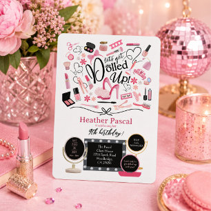 Invitación de cumpleaños Let's Get Dolled Up
