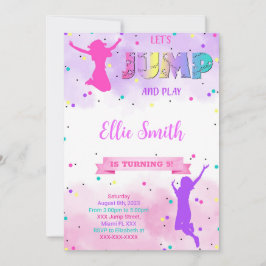 Invitación de cumpleaños Let's Jump