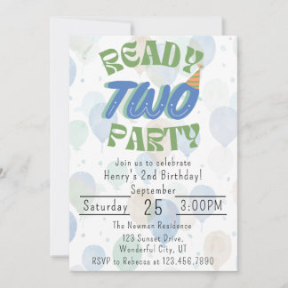 Invitación de cumpleaños lista para la fiesta