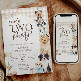 Invitación de cumpleaños lista para la fiesta de d