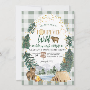 Invitación de cumpleaños Little Bear is Fourever W
