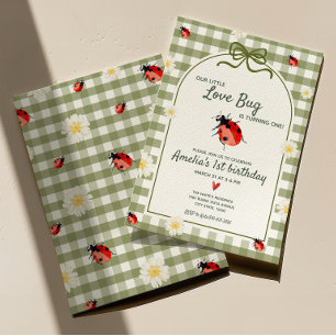 Invitación de cumpleaños Little Love Bug