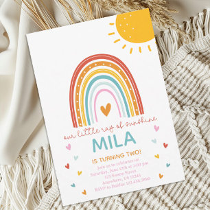 Invitación de cumpleaños Little Ray of Sunshine