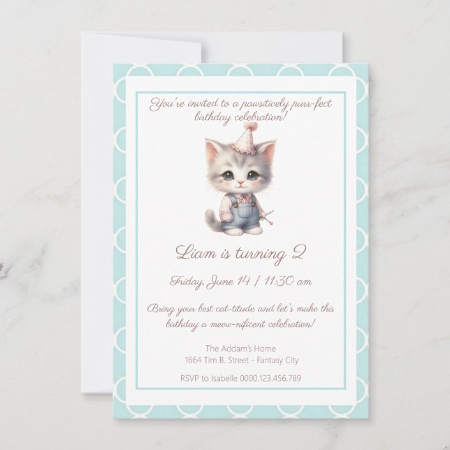 Invitación de cumpleaños magnífico de Zazzle (Anverso)