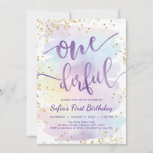 Invitación de cumpleaños maravilloso