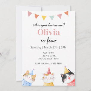 Invitación de cumpleaños, ¿me estás comiendo?