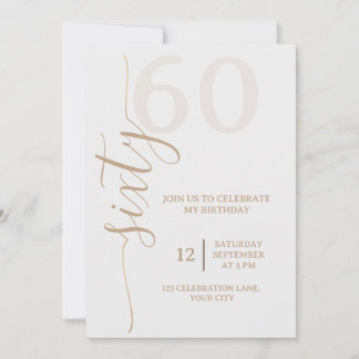 Invitación de cumpleaños minimalista