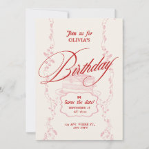 Invitación de cumpleaños minimalista moderna | Cum