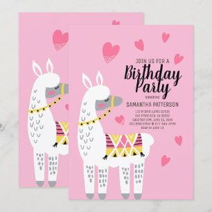 Invitación de cumpleaños moderna a la llamada