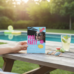 invitación de cumpleaños moderna para fiesta en la