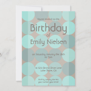 Invitación de cumpleaños moderno de Guay