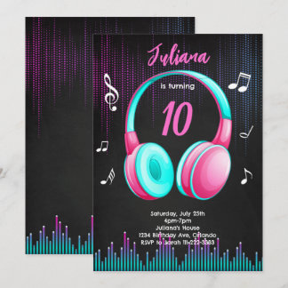 Invitación de cumpleaños musical