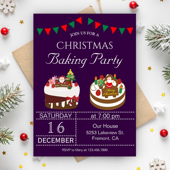 Invitación de Cumpleaños Navideño para Fiesta de R (Subido por el creador)