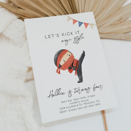 Invitación de cumpleaños Ninja | Invitación de las