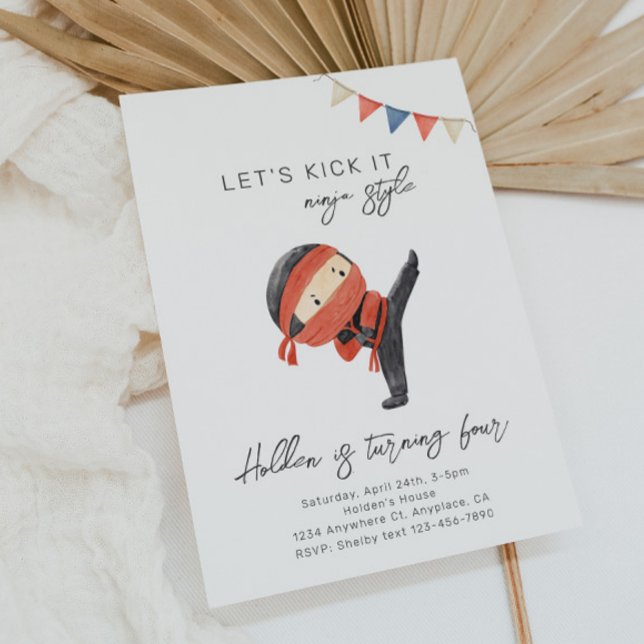 Invitación de cumpleaños Ninja | Invitación de las (Subido por el creador)
