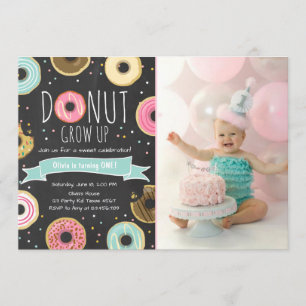 Invitación de cumpleaños No crezcas fiesta