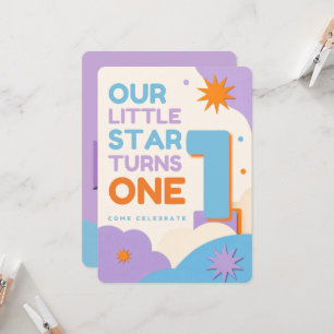 Invitación de cumpleaños número 1