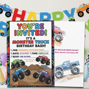 Invitación de cumpleaños número 10 de divertidos c
