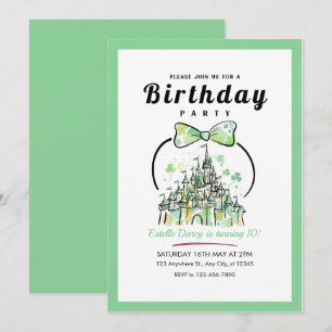 Invitación de cumpleaños número 10 de niñas del ca