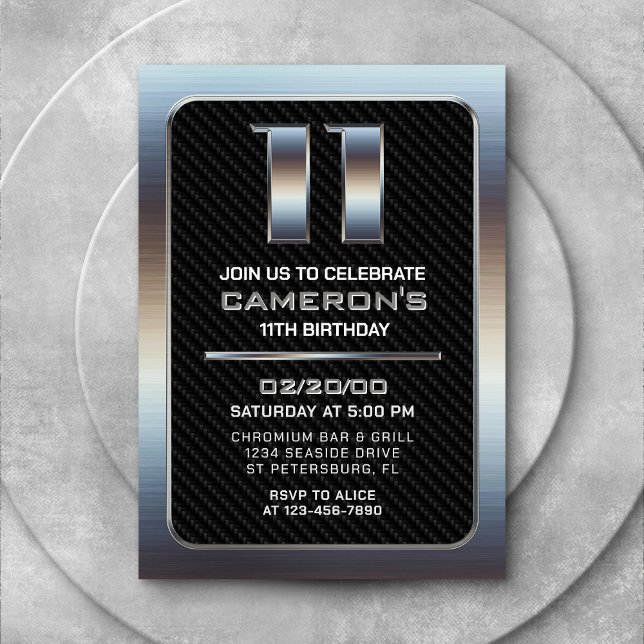 Invitación de cumpleaños número 11 del niño (Subido por el creador)