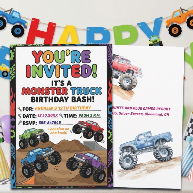 Invitación de cumpleaños número 12 de divertidos c (Subido por el creador)