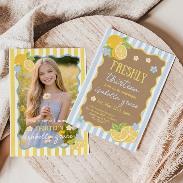 Invitación de cumpleaños número 13 Freshly Thirtee (Subido por el creador)