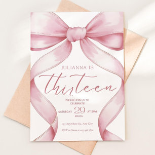 invitación de cumpleaños número 13 para niña Invit