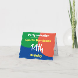 Invitación de cumpleaños número 14