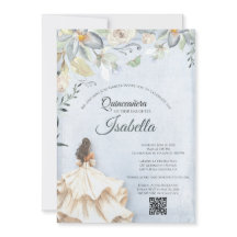 Invitación de cumpleaños número 15 de Quinceañera 