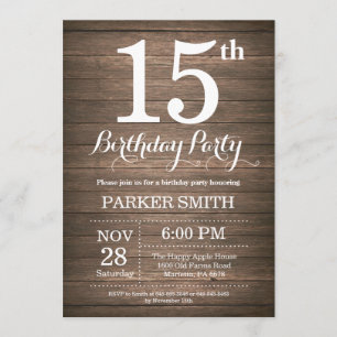 Invitación de cumpleaños número 15 de Rusia