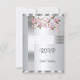 Invitación de cumpleaños número 16 dulce para RSVP