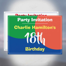 Invitación de cumpleaños número 18