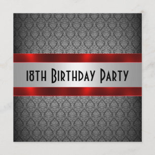Invitación de cumpleaños número 18 del hombre