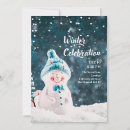 Invitación de cumpleaños número 1 al estilo Winter