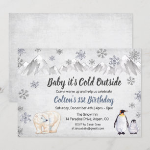 Invitación de cumpleaños número 1 de bebé, hace fr
