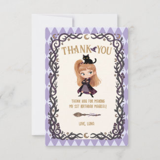Invitación de cumpleaños número 1 de Chibi Witch W