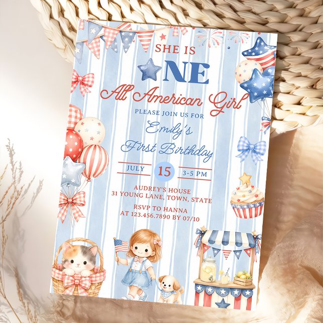 Invitación de cumpleaños número 1 de Chica totalme (Subido por el creador)