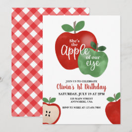Invitación de cumpleaños número 1 de la niña de nu