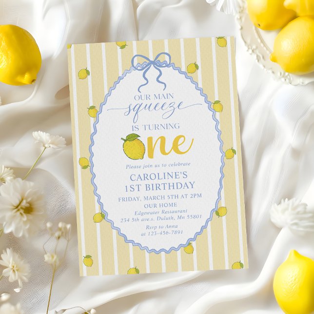 Invitación de cumpleaños número 1 de Lemon Our Mai (Subido por el creador)