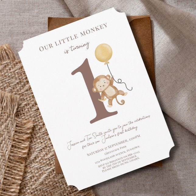 invitación de cumpleaños número 1 de nuestro peque (Subido por el creador)