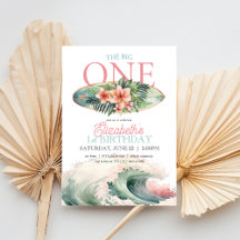 Invitación de cumpleaños número 1 de Onda Tropical