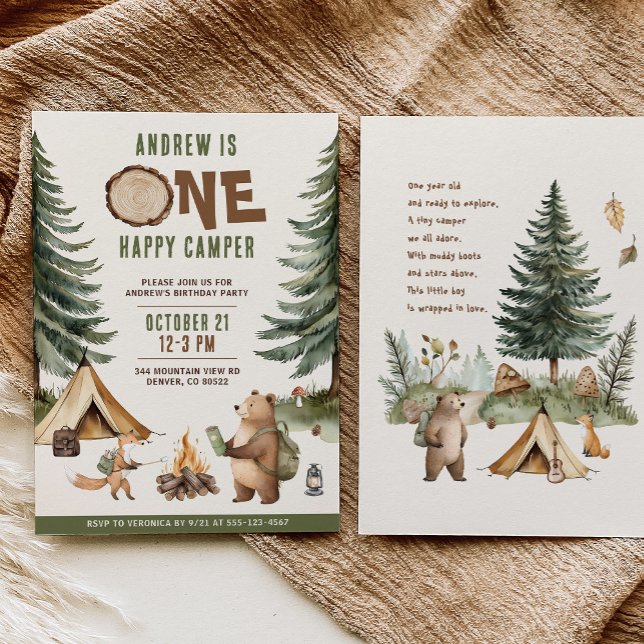 Invitación de cumpleaños número 1 de One Happy Cam (Subido por el creador)