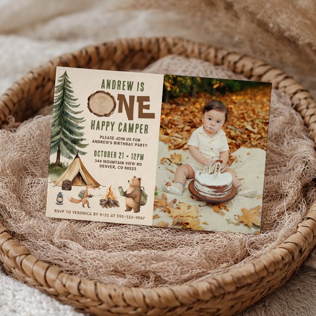 Invitación de cumpleaños número 1 de One Happy Cam (Subido por el creador)