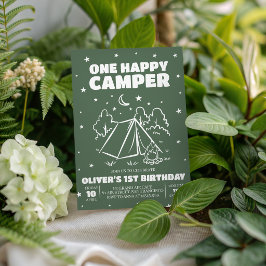 Invitación de cumpleaños número 1 de One Happy Cam