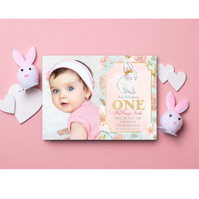 Invitación de cumpleaños número 1 de Some Bunny -  (Subido por el creador)