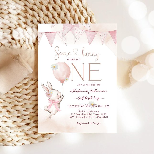 Invitación de cumpleaños número 1 de Some Bunny Fi (Subido por el creador)