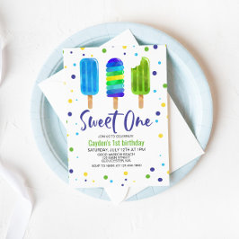 Invitación de cumpleaños número 1 de Sweet One