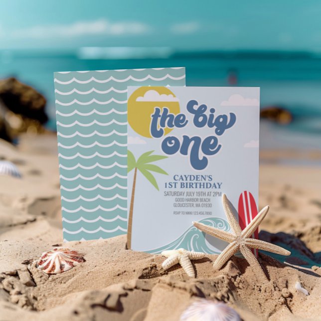 Invitación de cumpleaños número 1 de The Big One S (Subido por el creador)
