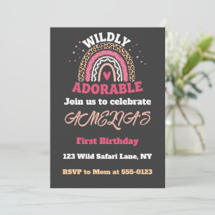 Invitación de cumpleaños número 1 de Wild One